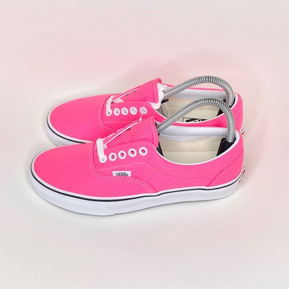 vans era neon pink